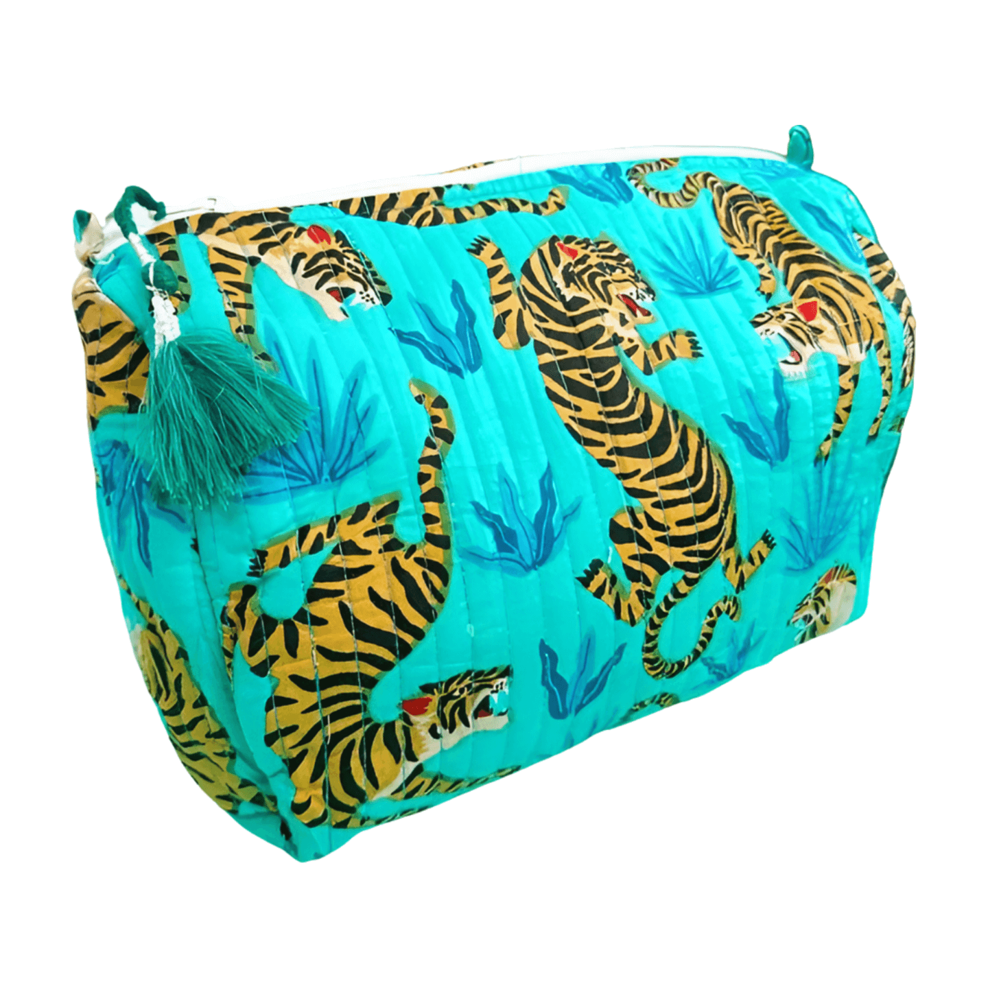 Aqua and Blue Tiger Pouch