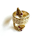 Sneha Snake Adjustable Ring available at Alicia DiMichele Boutique – stylish women’s fashion and accessories.