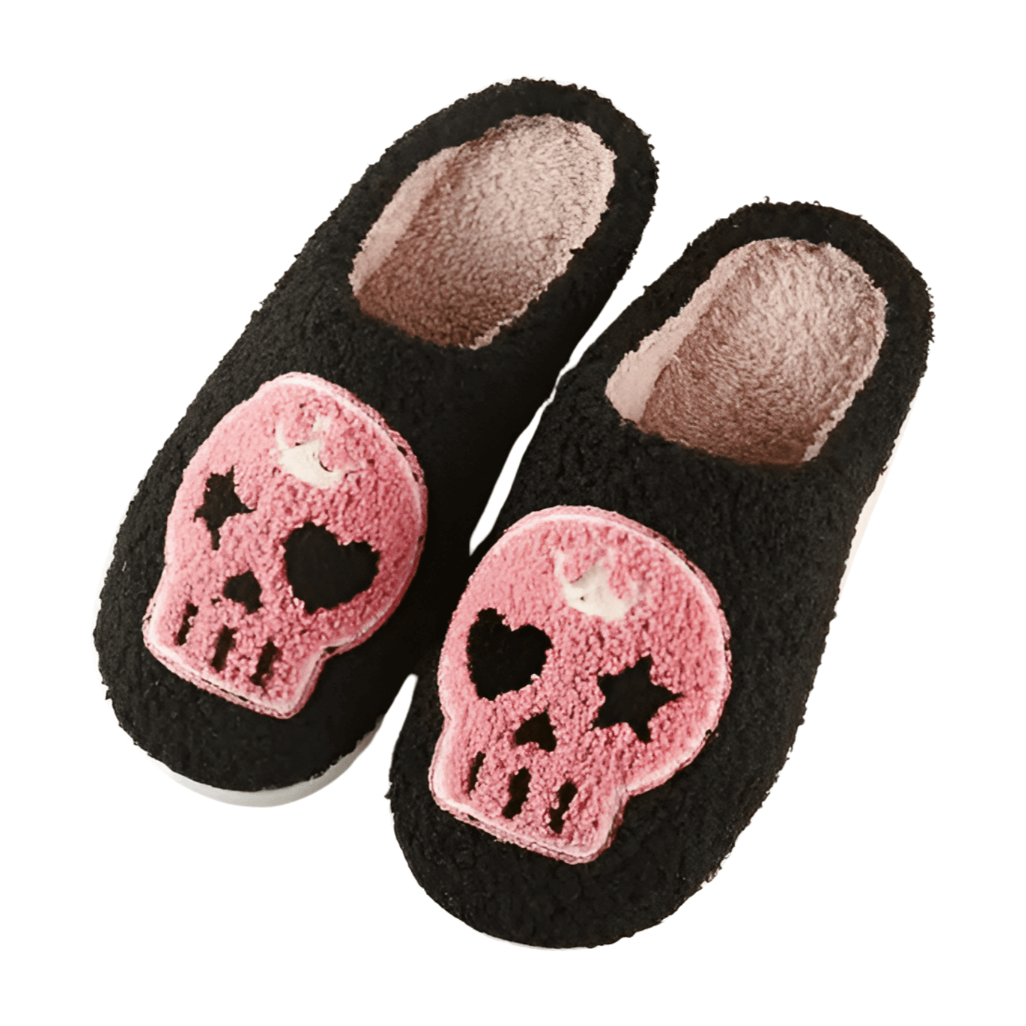 Crown Skull Slippers - Black available at Alicia DiMichele Boutique – stylish women’s fashion and accessories.