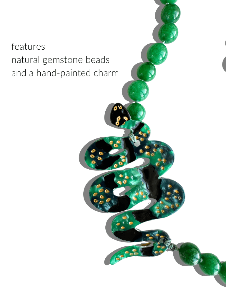 Snake Gemstone Bracelet Phone Chain – Alicia DiMichele Boutique