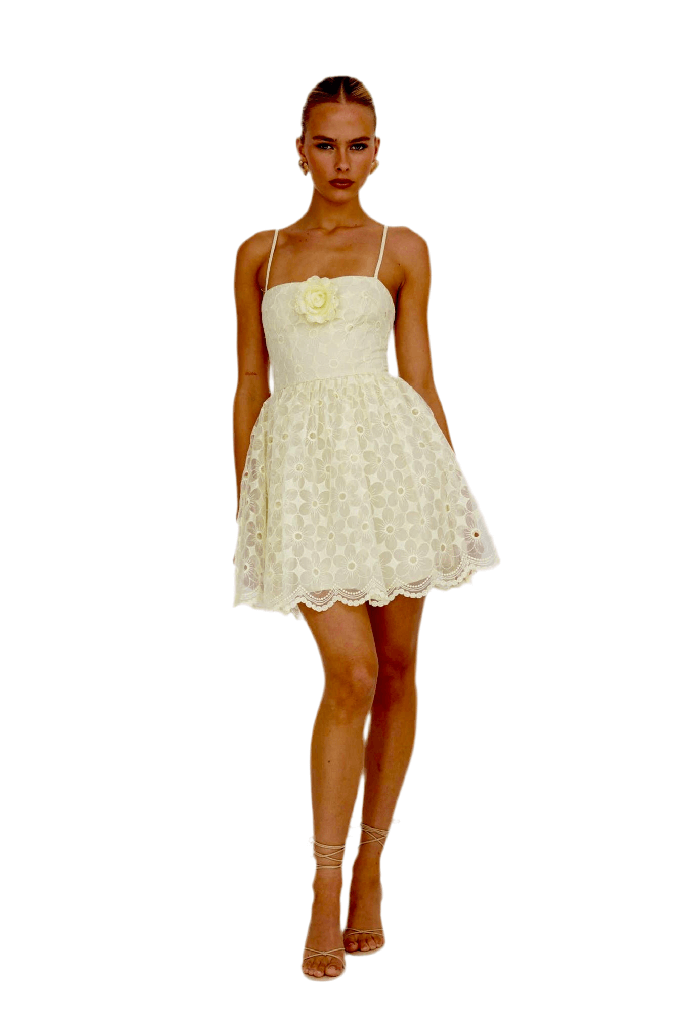 Lemon Drop Embellished Mini Dress – Alicia DiMichele Boutique