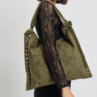 Soft Studded Hobo Bag - Olive – Alicia DiMichele Boutique