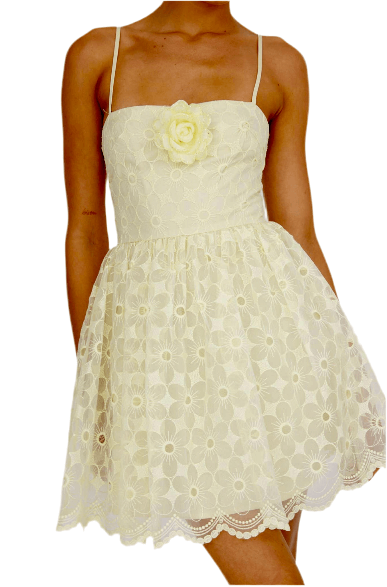 Lemon Drop Embellished Mini Dress – Alicia DiMichele Boutique