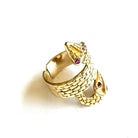 Sneha Snake Adjustable Ring available at Alicia DiMichele Boutique – stylish women’s fashion and accessories.