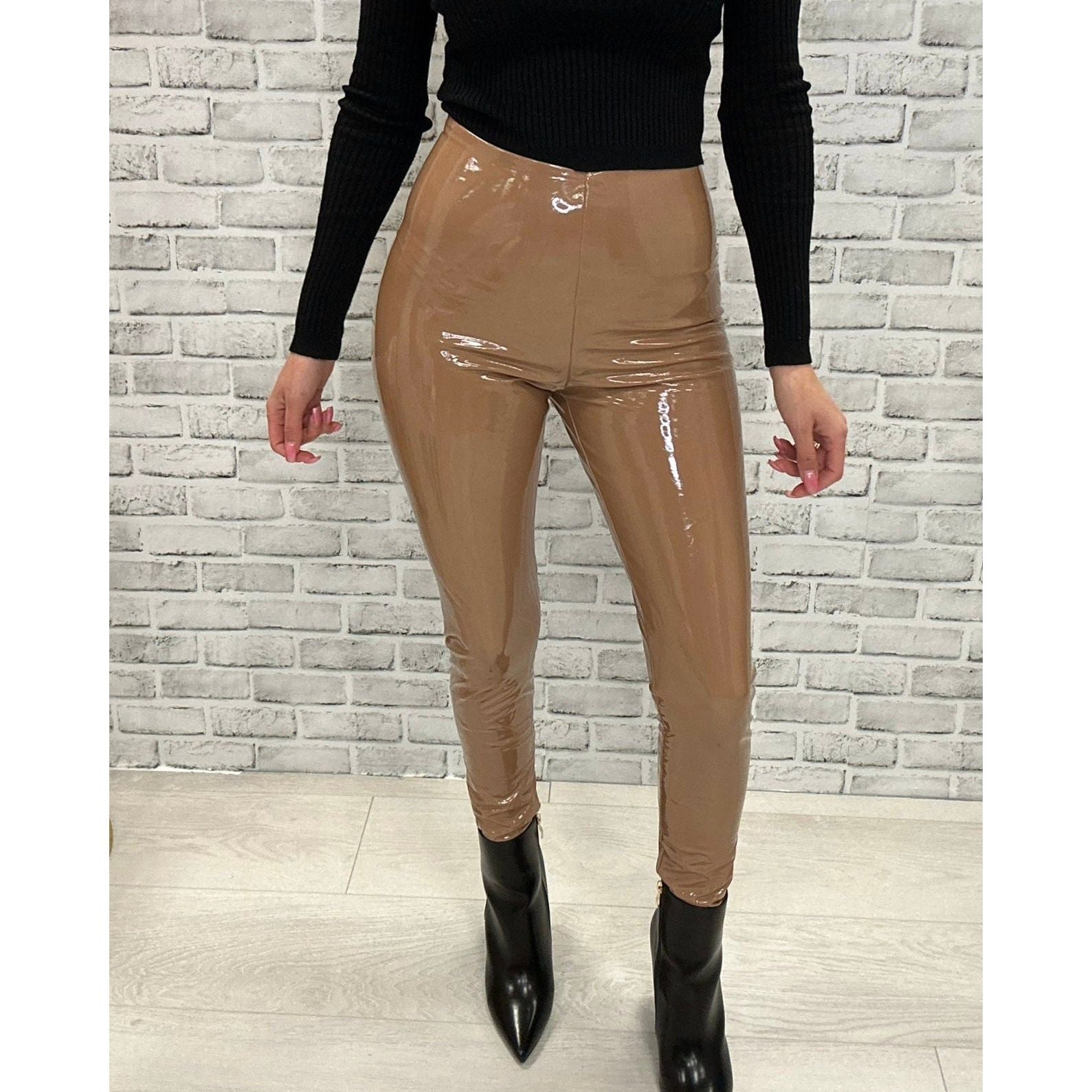 Commando Patent Leather Legging - Cocoa – Alicia DiMichele Boutique