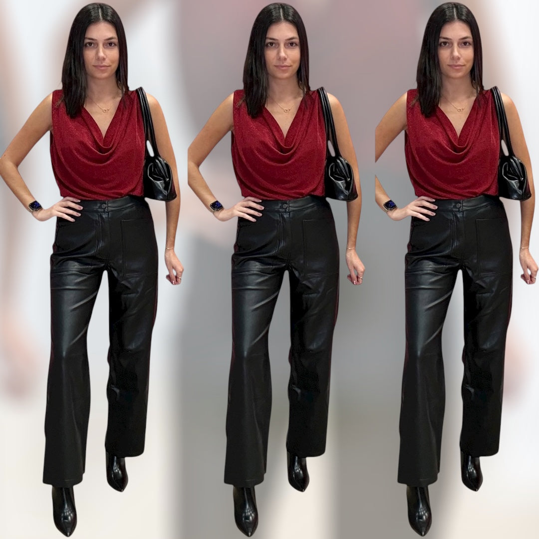Soho Faux Leather Pants - Black – Alicia DiMichele Boutique