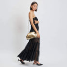 Gold Metallic Clutch – Statement Bag – Alicia DiMichele Boutique