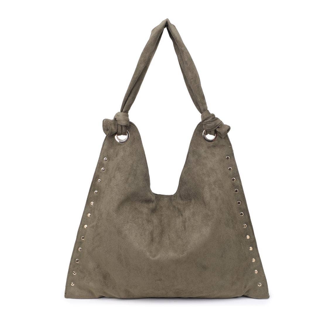 Soft Studded Hobo Bag - Olive – Alicia DiMichele Boutique