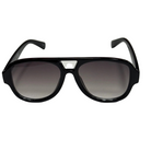 Black sunglasses with gradient lenses on a white background