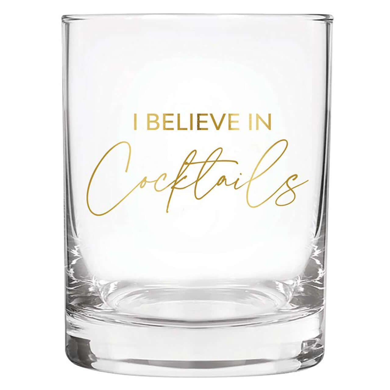 I Believe Rocks Glass – Alicia DiMichele Boutique