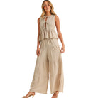 Sandswept Gauze Peplum Pant Set available at Alicia DiMichele Boutique – stylish women’s fashion and accessories.