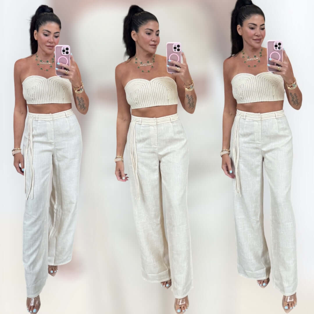Woven Whisper Pant Set | Alicia DiMichele Boutique