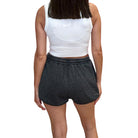 Midnight Black Bubble Shorts available at Alicia DiMichele Boutique – stylish women’s fashion and accessories.