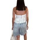 Crochet Strapless Top available at Alicia DiMichele Boutique – stylish women’s fashion and accessories.