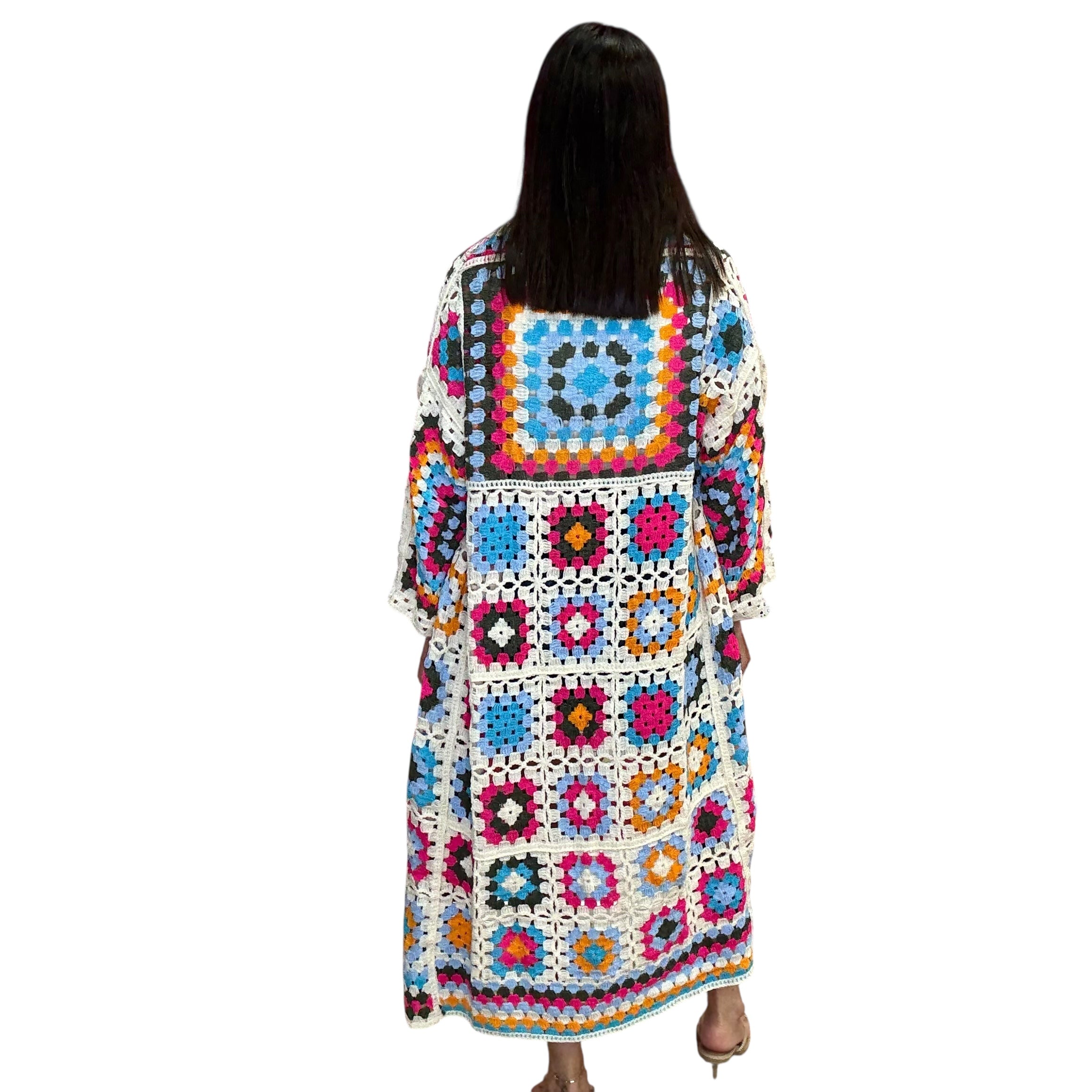 Neon Crochet Cardigan available at Alicia DiMichele Boutique – stylish women’s fashion and accessories.