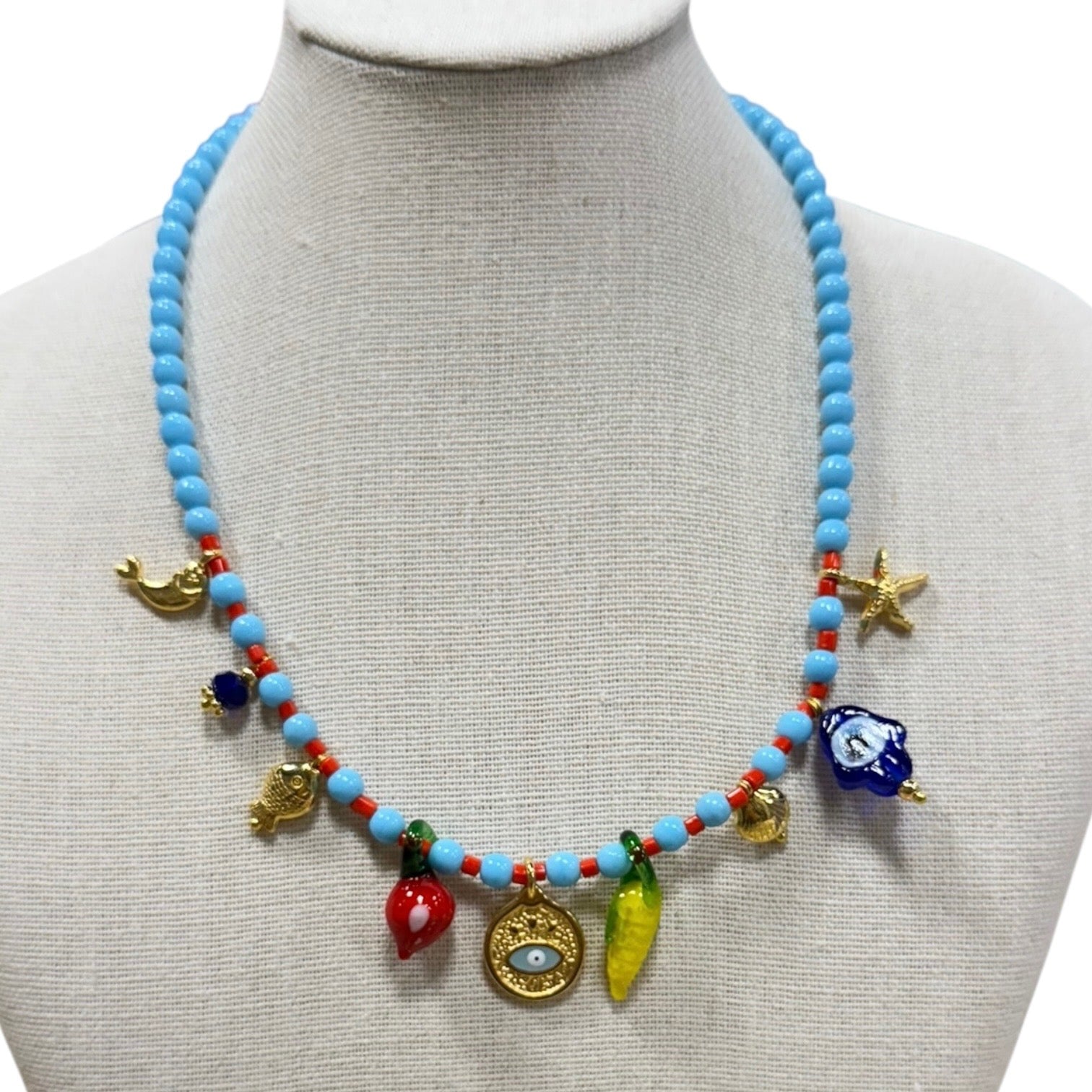 Tutti Frutti Charm Necklace available at Alicia DiMichele Boutique – stylish women’s fashion and accessories.