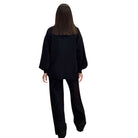 Slouchy Ribbed Knit Pants Set - Black – Alicia DiMichele Boutique