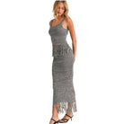 Shadowplay Fringe Knit Skirt Set available at Alicia DiMichele Boutique – stylish women’s fashion and accessories.