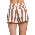 Terracotta Stripe Shorts available at Alicia DiMichele Boutique – stylish women’s fashion and accessories.