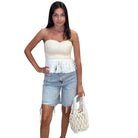 Crochet Strapless Top available at Alicia DiMichele Boutique – stylish women’s fashion and accessories.