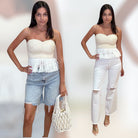Crochet Strapless Top available at Alicia DiMichele Boutique – stylish women’s fashion and accessories.