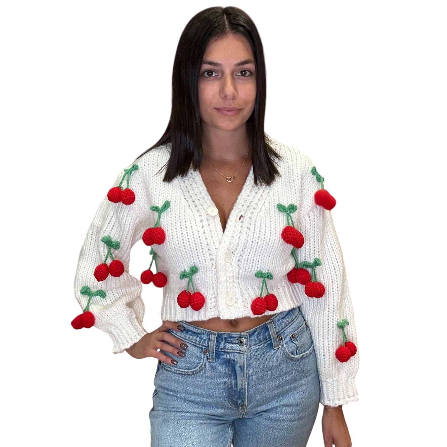 カーディガン Lerici Cropped Knit Cardigan Her lip to（ハーリップトゥー）の「Lerici Cropped Knit Cardigan