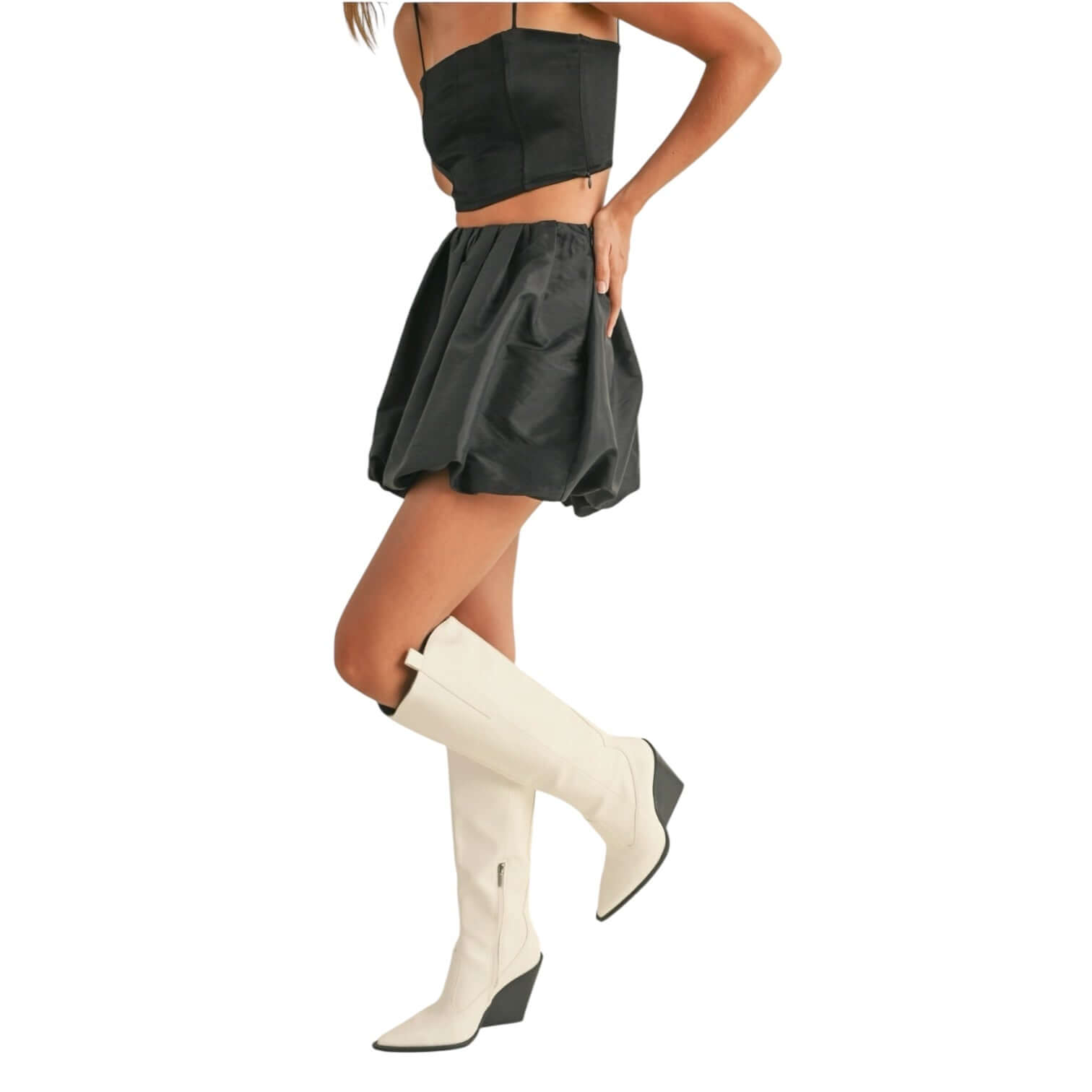 Metallic Balloon Mini Skirt | Alicia DiMichele Boutique