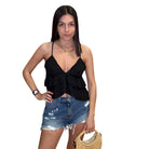 Mimosa Ruffle Top available at Alicia DiMichele Boutique – stylish women’s fashion and accessories.