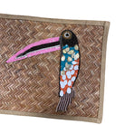 Tropic Toucan Bamboo Clutch available at Alicia DiMichele Boutique – stylish women’s fashion and accessories.