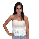 Crochet Strapless Top available at Alicia DiMichele Boutique – stylish women’s fashion and accessories.