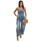 Strapless Blue Jean Barrel Jumpsuit – Alicia DiMichele Boutique