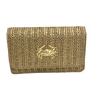 Golden Hour Crab Straw Clutch – Alicia DiMichele Boutique