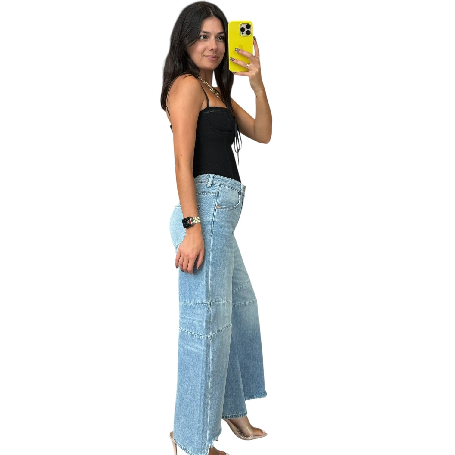 Horseshoe Wide Leg Jeans - RbL puppeT – Alicia DiMichele Boutique