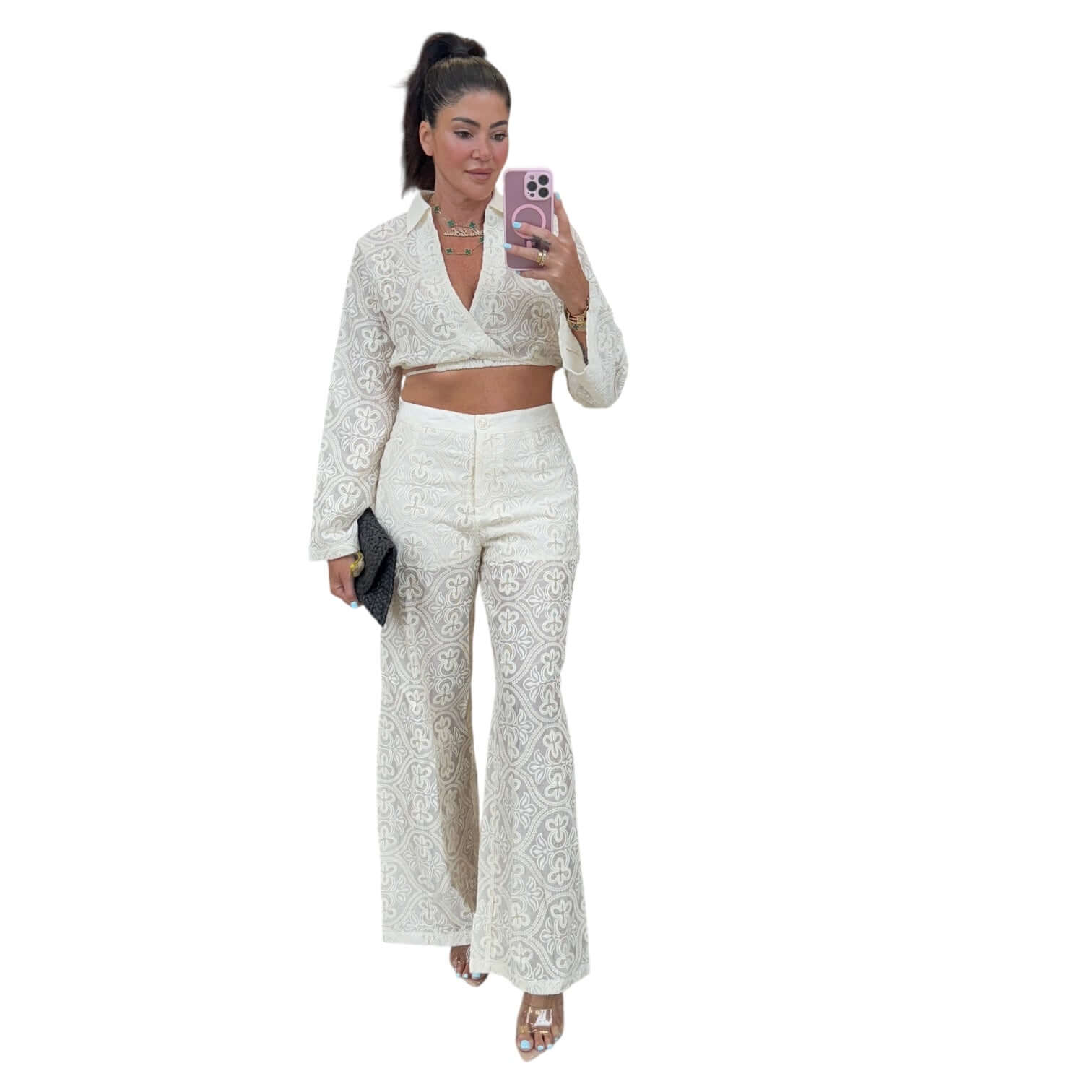 Prairie Edge Lace Pant Set | Alicia DiMichele Boutique