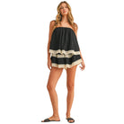 Black Lace Layered Romper available at Alicia DiMichele Boutique – stylish women’s fashion and accessories.