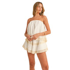 White Lace Layered Romper available at Alicia DiMichele Boutique – stylish women’s fashion and accessories.