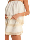 White Lace Layered Romper available at Alicia DiMichele Boutique – stylish women’s fashion and accessories.