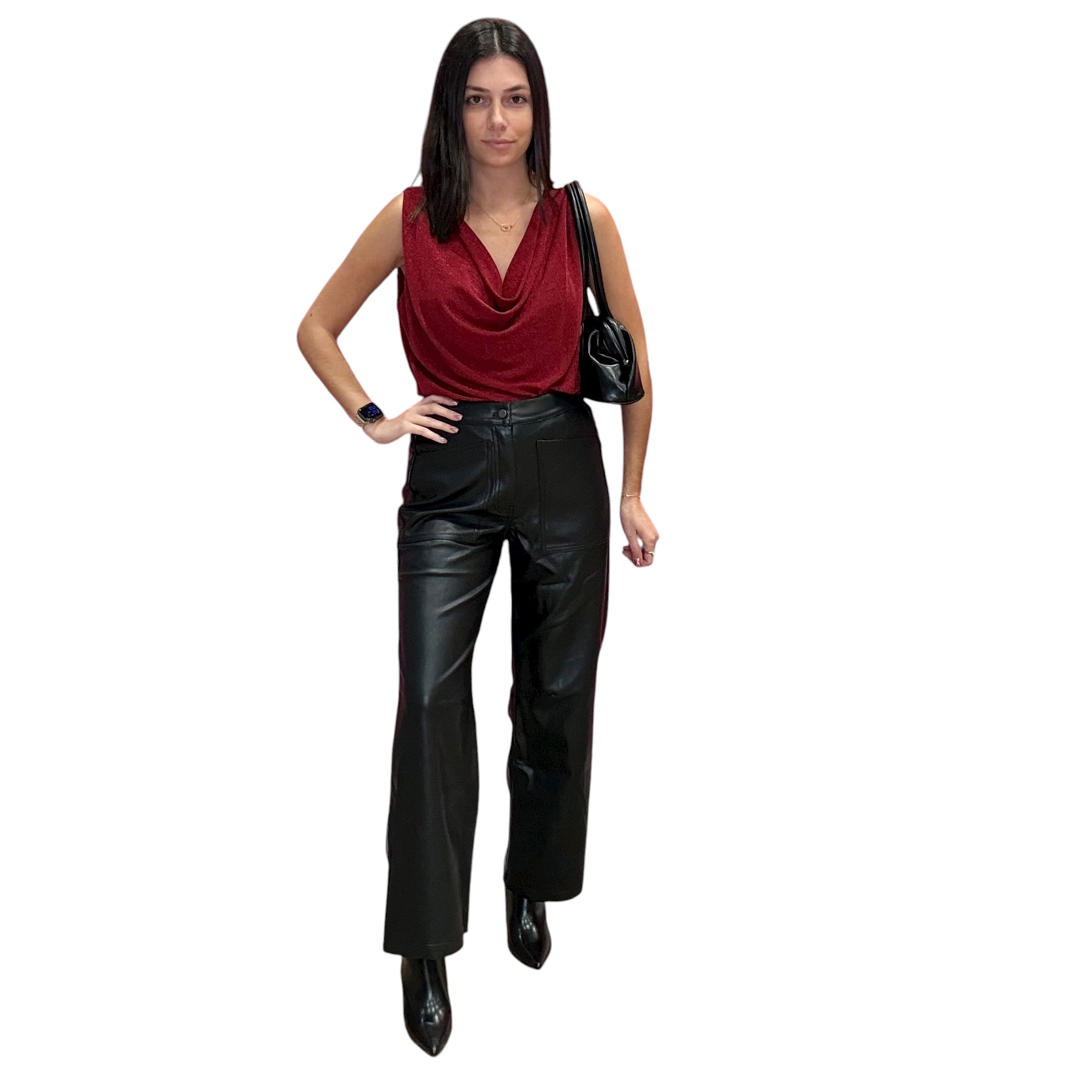 Soho Faux Leather Pants - Black – Alicia DiMichele Boutique