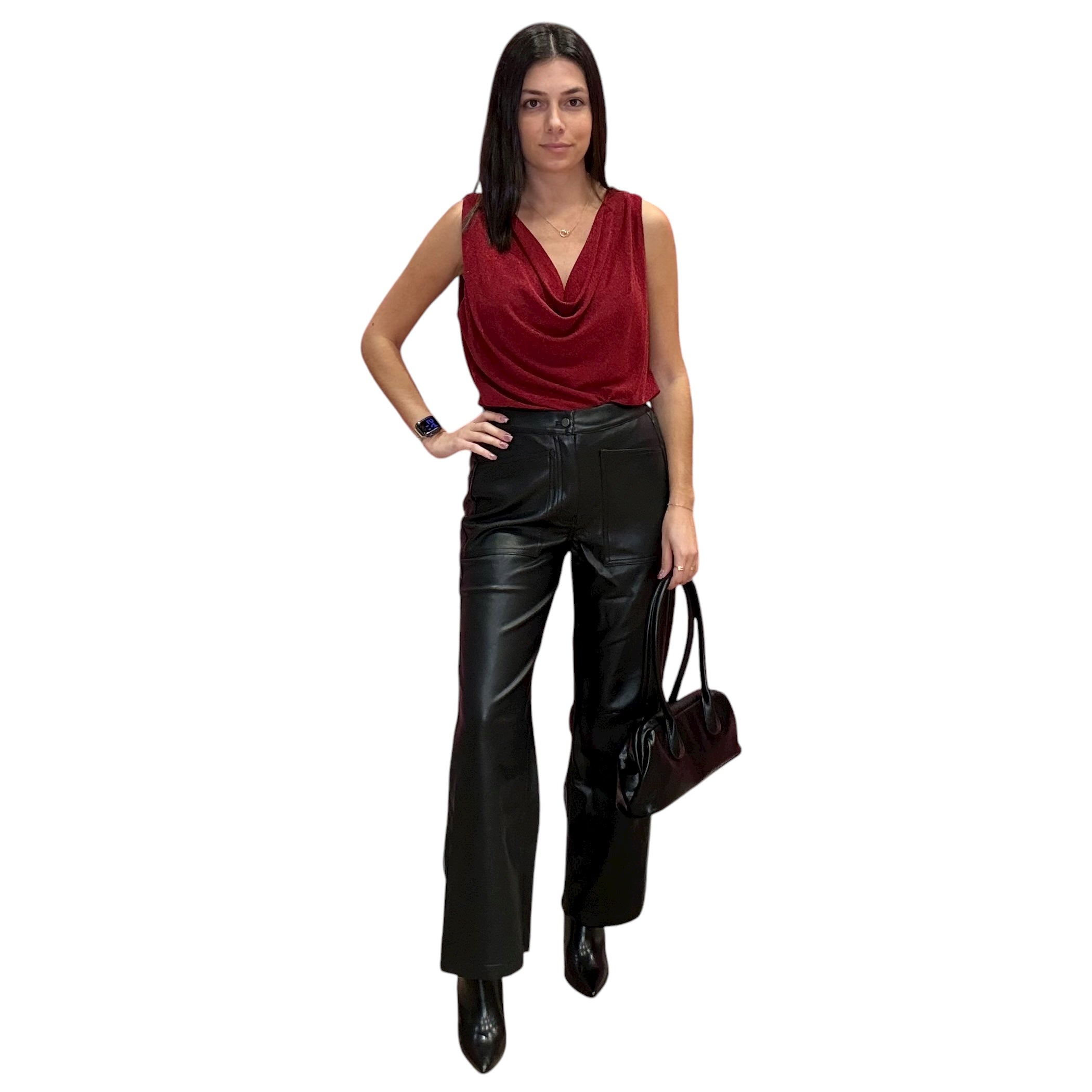 Soho Faux Leather Pants - Black – Alicia DiMichele Boutique
