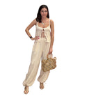 Easy Breezy Gauze Pant Set - Sand available at Alicia DiMichele Boutique – stylish women’s fashion and accessories.