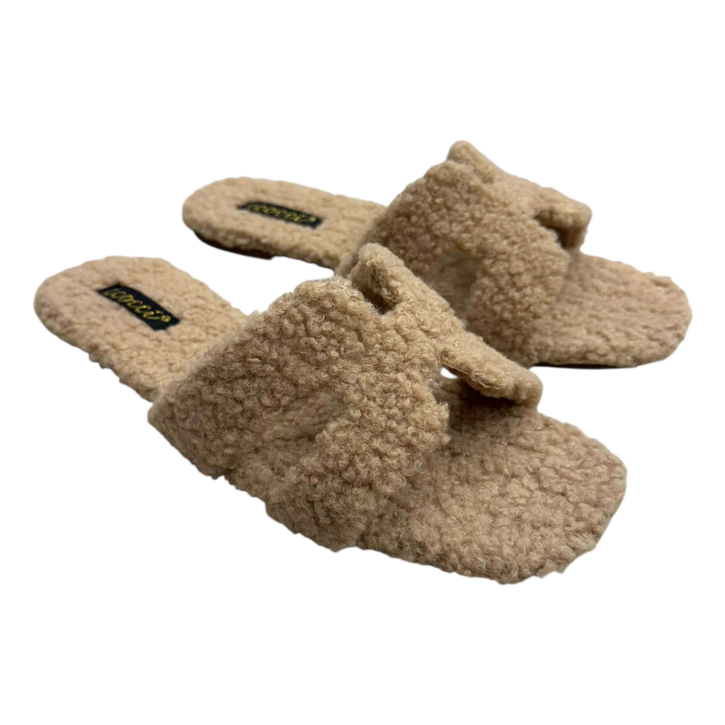 Teddy Slide Sandal - Taupe | Alicia DiMichele Boutique