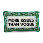More Issues Needlepoint Pillow available at Alicia DiMichele Boutique – stylish women’s fashion and accessories.