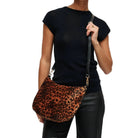 Alessia Leopard Slouchy Hobo Bag