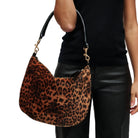 Alessia Leopard Slouchy Hobo Bag