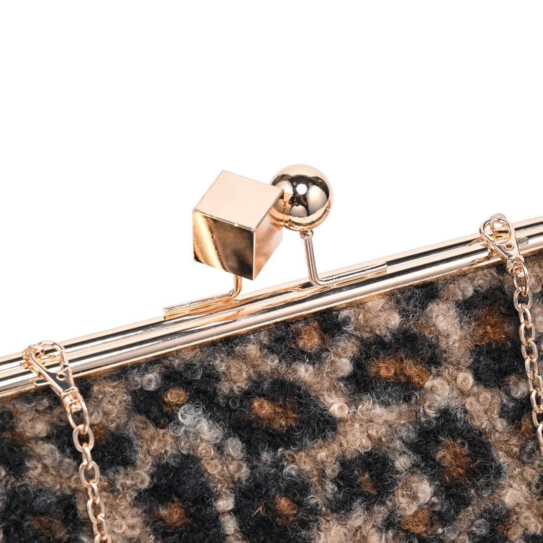 Aurelia Leopard Statement Clutch Bag