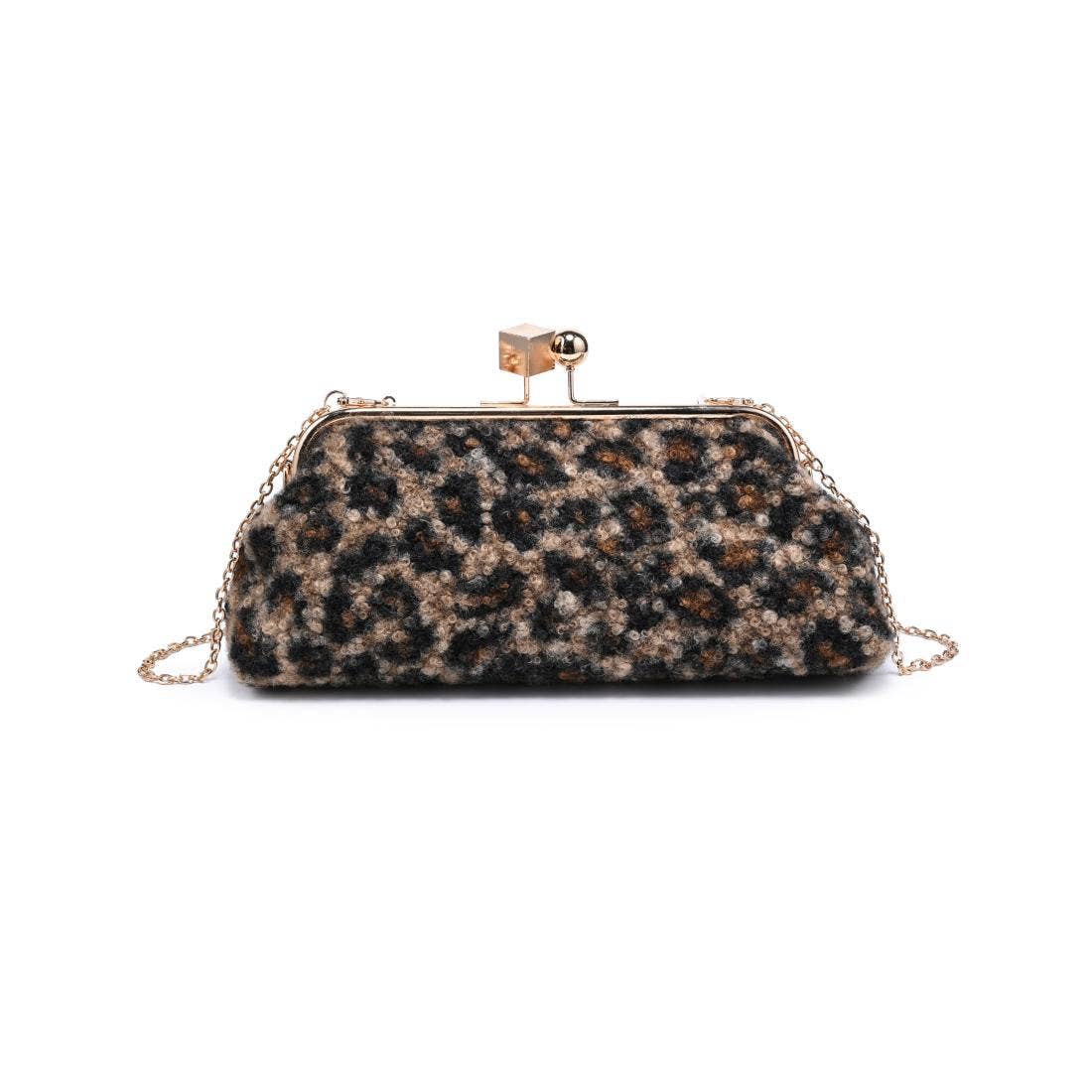 Aurelia Leopard Statement Clutch Bag