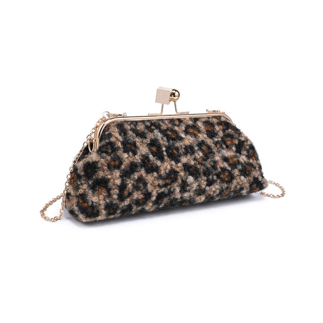 Aurelia Leopard Statement Clutch Bag