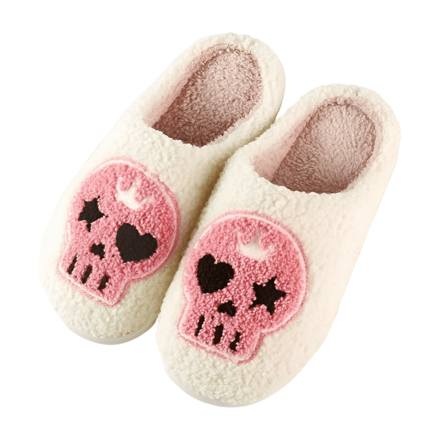 Crown Skull Slippers - Ivory – Alicia DiMichele Boutique