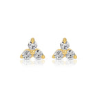 Delicate Triple Cluster Stud Earrings