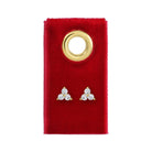 Delicate Triple Cluster Stud Earrings